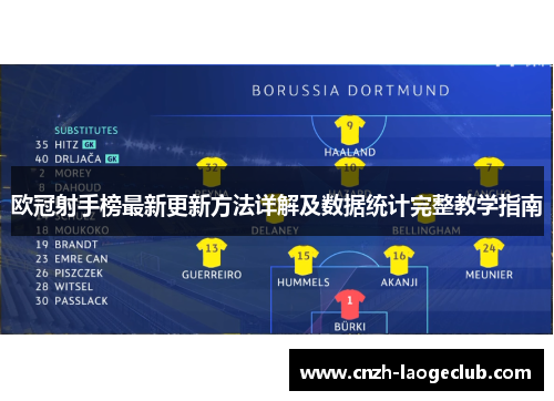 欧冠射手榜最新更新方法详解及数据统计完整教学指南